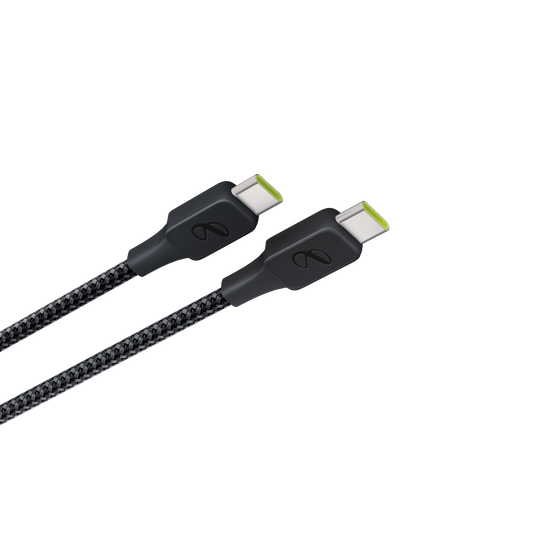 InstantConnect USB-C to USB-C - Black - 100W PD ultra-fast charging cable for USB-C device - Detailshot 2